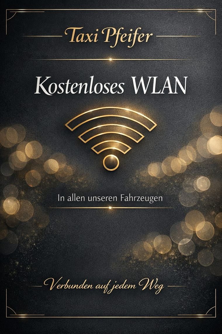 Kostenloses WLAN in allen Fahrzeugen von Taxi Pfeifer