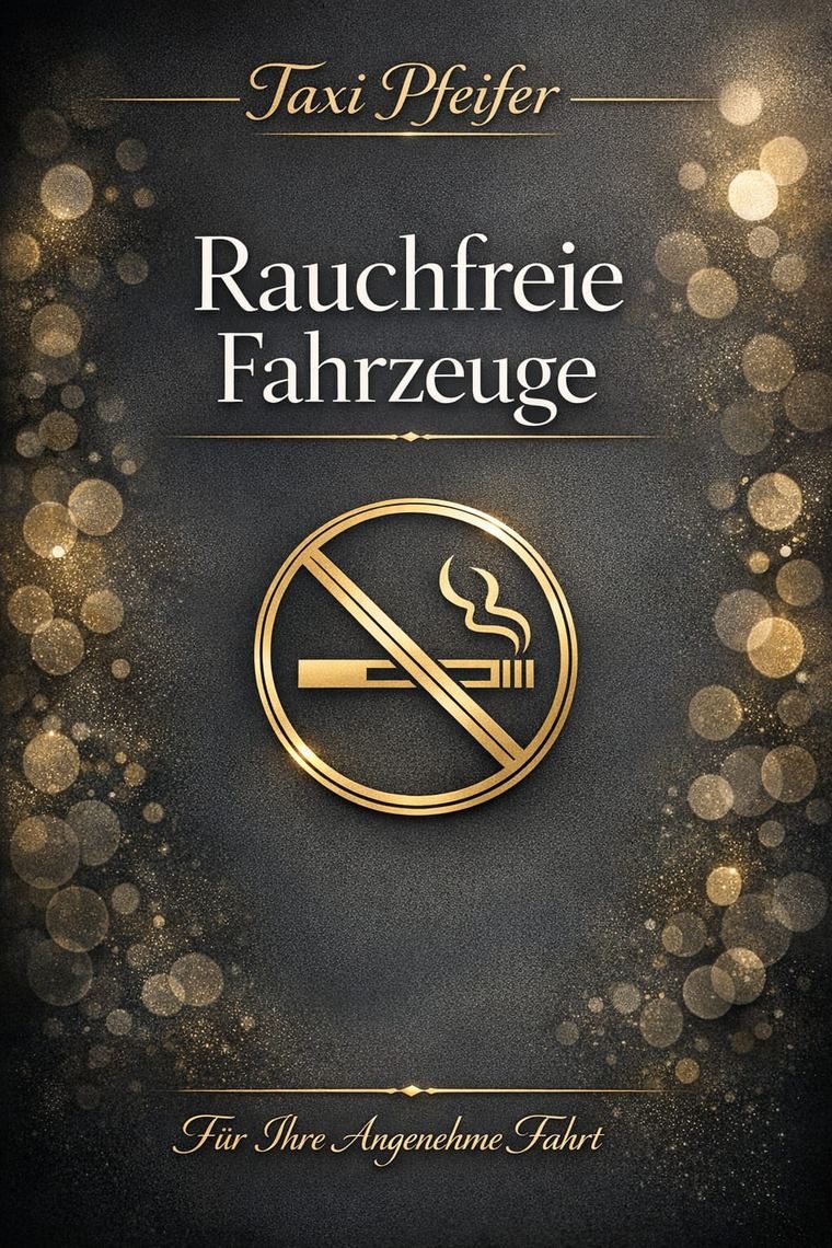 Rauchfreie Fahrzeuge bei Taxi Pfeifer