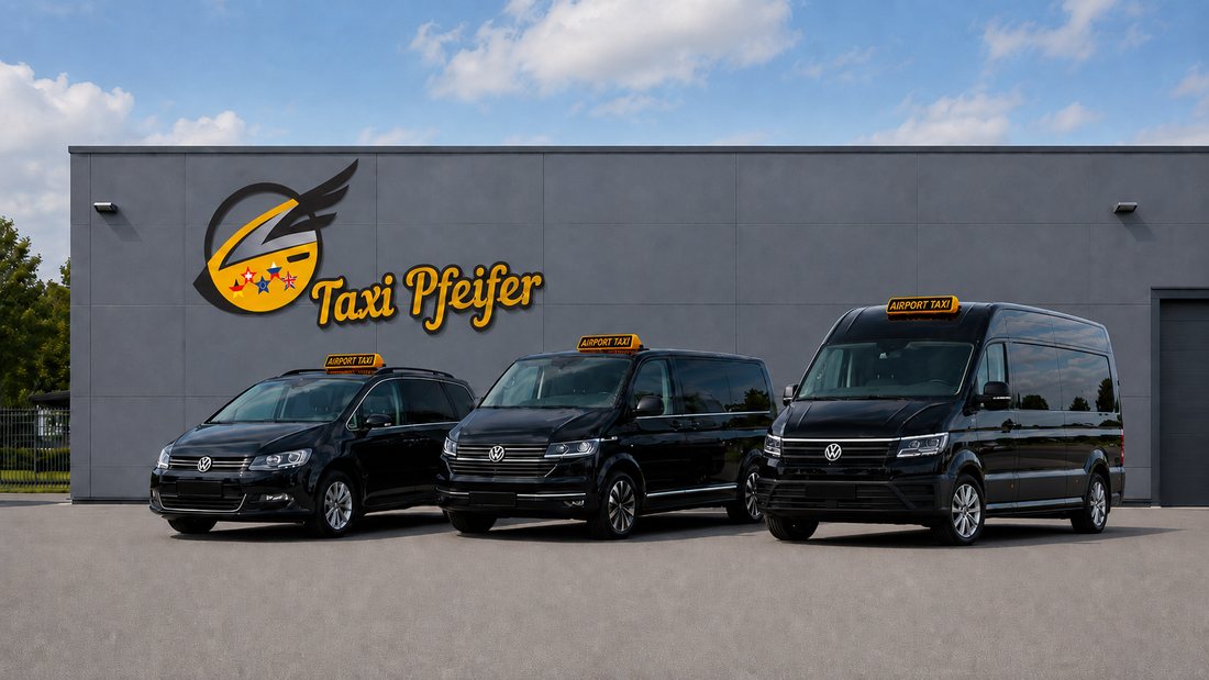 Fahrzeugflotte von Taxi Pfeifer – VW Sharan, VW Caravelle und VW Crafter